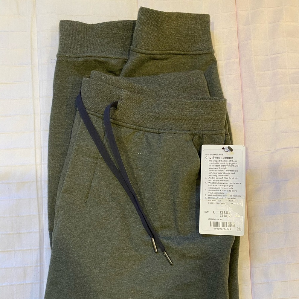 Brand New With Tag Lululemon City Sweat Jogger.